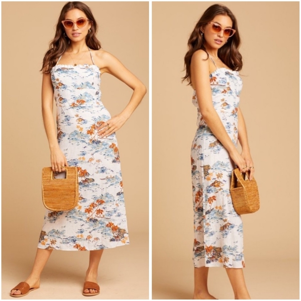 Free People Revolve Beach Party Midi Sun Dress 2 Sundress - Picture 3 of 11